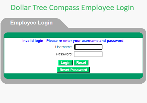 dollar tree compass employee login